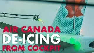 Air Canada PreTakeoff Deicing Procedures [upl. by Favien448]