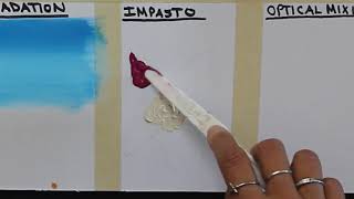 Acrylic Techniques For BeginnersImpasto [upl. by Alisan]