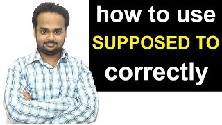 Correct Use of SUPPOSED TO  With Examples Exercises and Quiz  English Grammar [upl. by Blinnie]