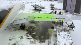 Deicing Before Takeoff [upl. by Idnam236]