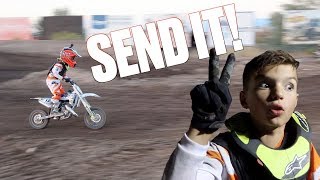 BEST MOTOCROSS RACE OF HIS LIFE  EIGHT YEAR OLD TAKES THIRD PLACE AT DIRT BIKE CHAMPIONSHIPS [upl. by Morgen554]