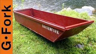 One Sheet Plywood Boat  GardenFork [upl. by Fitzhugh]