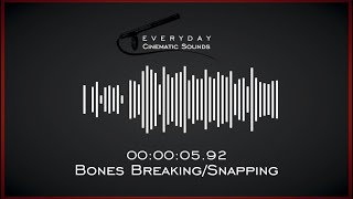 Gruesome Bones Breaking and Snapping  HQ Sound Effects [upl. by Milde]