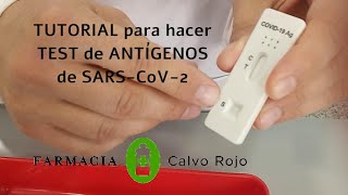 ¿Cómo hacer un test de antígenos de COVID19 Tutorial [upl. by Nas813]