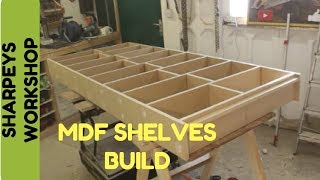 Building a Shelving unit with mdf [upl. by Irt]