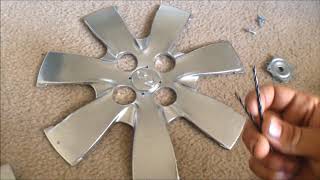 How to make spinning rims from hubcaps [upl. by Pruchno]