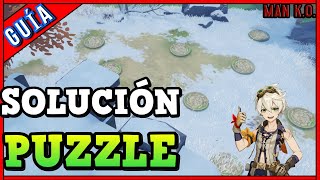 ✅Puzzle Espina Dragón  Dragonspine Puzzle  Solución 8 Plataformas de Espinadragón  Genshin Impact [upl. by Limhaj]