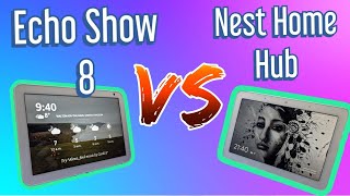 Google Home Hub vs Amazon Echo Show 8 [upl. by Netneuq]