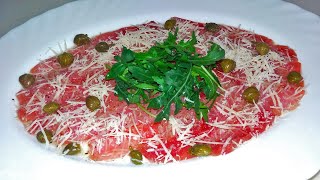 Tuna Carpaccio Recipe  Quick and Tasty [upl. by Myrilla203]