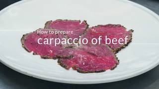 How to Prepare Beef Carpaccio [upl. by Antipas]