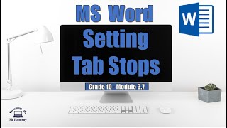 Setting TAB STOPS  How to USE and SET Tab Stops  Custom Tab Stops [upl. by Fornof]