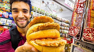 LIVING on DOLLAR STORE FOODS for 24 HOURS in TOKYO [upl. by Keviv826]