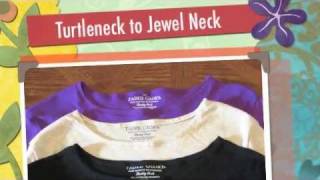 How to Change a Turtleneck into Lower Neckline [upl. by Placia]