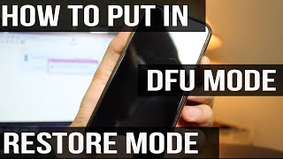 How to put iPhone iPad amp iPod Touch in DFU  Restore Mode [upl. by Aimik]