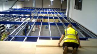 Mezzanine construction Time Lapse [upl. by Paluas]