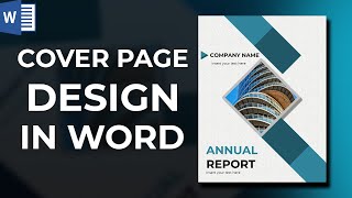 Project Cover Page Design in Microsoft Word  Cover Page Ideas [upl. by Rentsch]