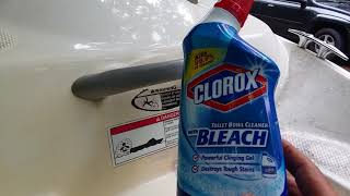 DIY How to clean your boat and Remove UNWANTED staines [upl. by Plume427]