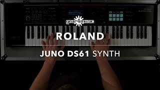 Roland Juno DS61 Synth Sounds Only  Gear4music Demo [upl. by Ailefo355]