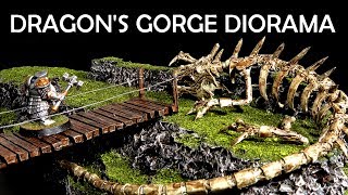 Dragons Gorge  How to Build a Simple Diorama for DampD or Warhammer Interactive Terrain [upl. by Averi]