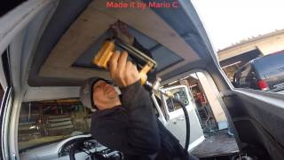 How to Make a ford f100 custom headliner By Meca [upl. by Apeed674]