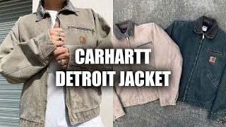 Carhartt Detroit Jacket Review How To Style amp Sizing [upl. by Aleekat]