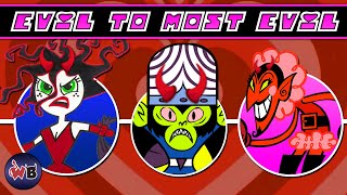 Powerpuff Girls Villains Evil to Most Evil [upl. by Maxentia278]