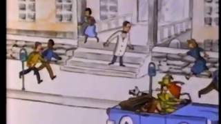 Curious George Goes to College old cartoon 80s [upl. by Drawe]