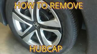 HOW TO REMOVE  INSTALL HUBCAPS WHEEL COVER HUB CAP FROM HONDA CIVIC [upl. by Burd]