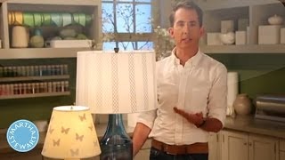 How to Personalize Your Lampshade  Martha Stewart [upl. by Nnylidnarb]