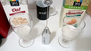 Oat Milk vs Almond Milk part 2 Frothing Test [upl. by Jeanette]