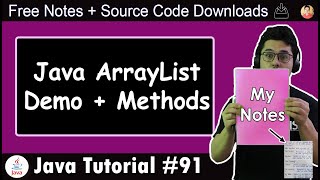 ArrayList in Java Demo amp Methods [upl. by Starling860]