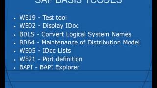 SAP System Administration Transaction codes  SAP BASIS Transaction codes [upl. by Fornof872]