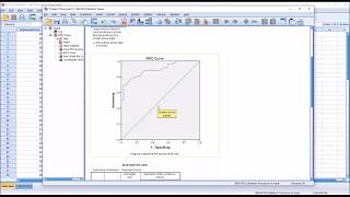 Receiver Operator Characteristic ROC Curve in SPSS [upl. by Ardisi]