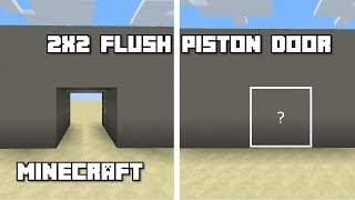 Minecraft 117 2x2 Flush Piston Door [upl. by Ynehpets193]