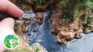 Making an AWESOME river diorama PLUS my FIRST ATTEMPT at making pine trees [upl. by Demmer]