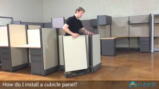 Cubicle Panel Installation [upl. by Yrahcaz]