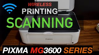 Canon Pixma MG3600 Scanning amp Printing [upl. by Macleod841]