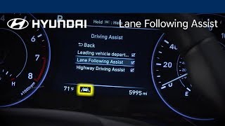 Lane Following Assist Explained  Hyundai [upl. by Rellim]