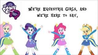 My Little Pony Equestria Girls  The EG Stomp OnScreen Lyrics [upl. by Spiers]