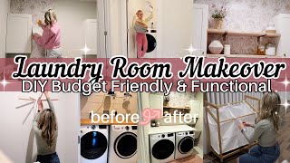 NEW DIY BUDGET FRIENDLY LAUNDRY ROOM MAKEOVER  TIFFANI BEASTON HOMEMAKING 2024 [upl. by Oilasor306]