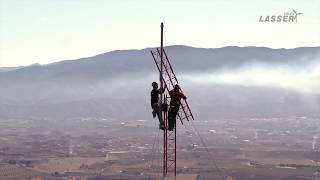 Lasser Eólica 100 meters tower in Andalusia [upl. by Neerak940]