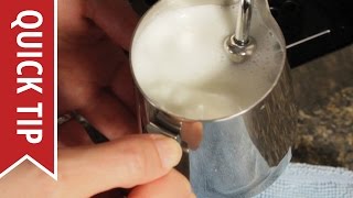 How to AutoFroth Milk for Lattes [upl. by Akiemahs]