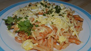 Mauritian Cuisine Macaroni Pasta in Red Tomato Sauce Recipe  Macaroni a la Mauricienne [upl. by Sremlahc254]