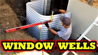 How to install Egress Window Well start to finish DIY [upl. by Ereynihc942]