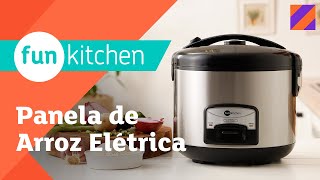 Como Usar a Panela Elétrica de Arroz Fun Kitchen [upl. by Euk]