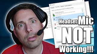 Why isnt My Headset Mic Working amp How do I Fix it  Windows amp Software Settings [upl. by Nohsad]