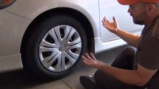 How to Remove a Plastic Wheel Cover hubcap [upl. by Marlo]