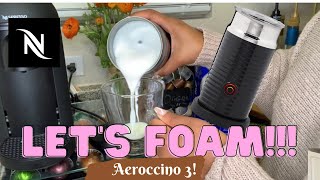 How To Foam Milk With Aeroccino 3 Make Coffee With Foam Tips amp Tricks  Easy Foamed Latte Recipe [upl. by Halstead420]