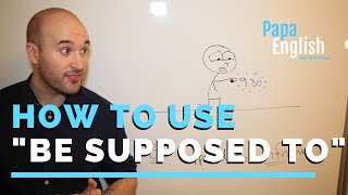 How to use quotBe supposed toquot  English grammar [upl. by Trillby]