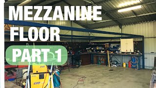 HUGE Mezzanine Floor Build Part 1 [upl. by Ninnetta392]